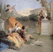 Giovanni Battista Tiepolo NA ER where more and Amida in the garden oil painting artist